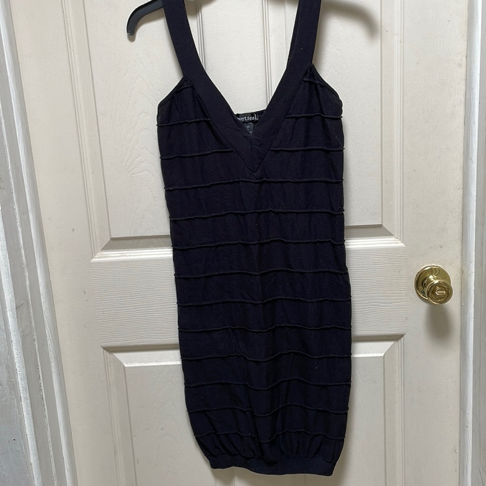 Black bodycon dress, size med/large